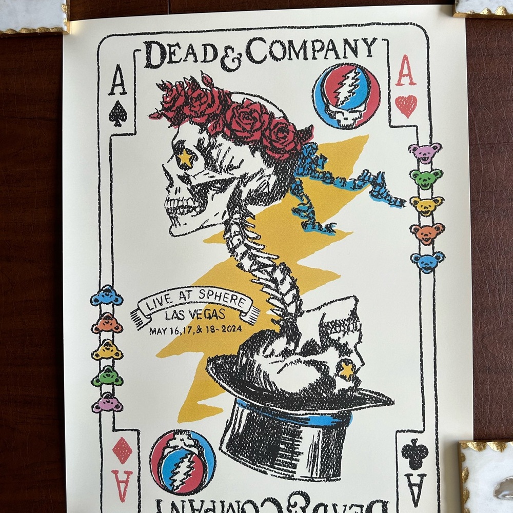 Dead & Company Sphere VIP Poster 5/16-18, 2024.